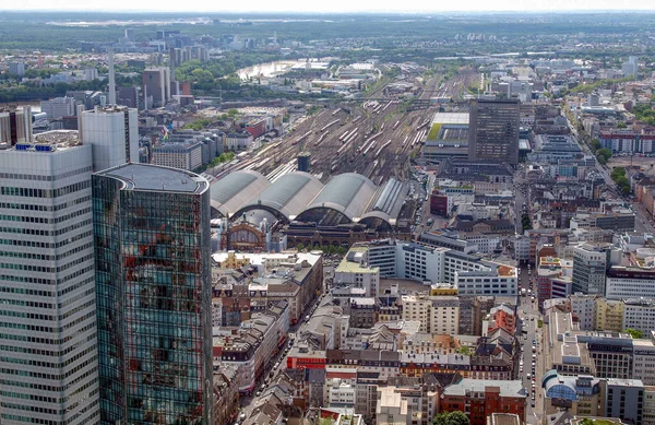 Вид Воздуха Франкфурт Майне Германии — стоковое фото