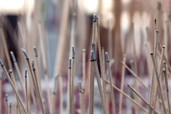 Incense Lub Joss Stick Spalania Świątyni — Zdjęcie stockowe