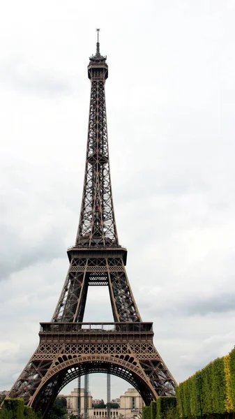 Uma Torre Treliça Ferro 324 Metros Altura Paris Por Eiffel — Fotografia de Stock