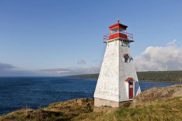 Faro Principal Del Jabalí Nueva Scotia Canada — Foto de Stock