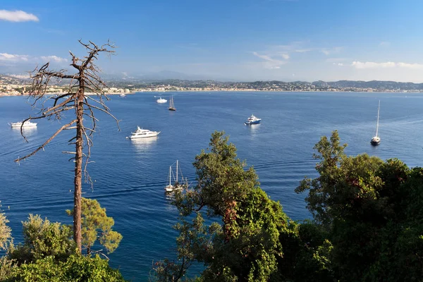 Piękna Malownicza Linia Brzegowa Riwierze Francuskiej Niedaleko Cannes Francja — Zdjęcie stockowe
