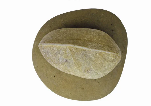 Πέτρα Ξαπλωμένη Επίπεδη Πέτρα Μορφή Φύλλου — Φωτογραφία Αρχείου