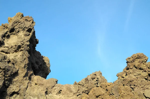 Rocas Lava Endurecidas Seco Paisaje Volcán Dormido — Foto de Stock