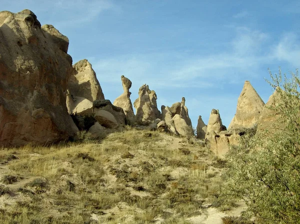 Maravillosa Formación Piedra Cappadocia — Foto de Stock