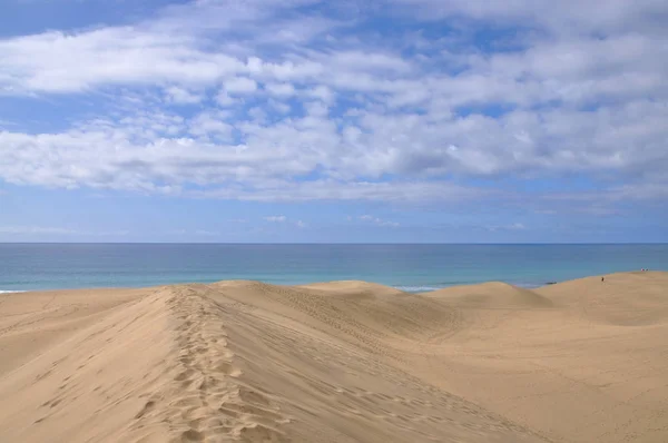 Песчаные Дюны Maspalomas Гран Канария — стоковое фото