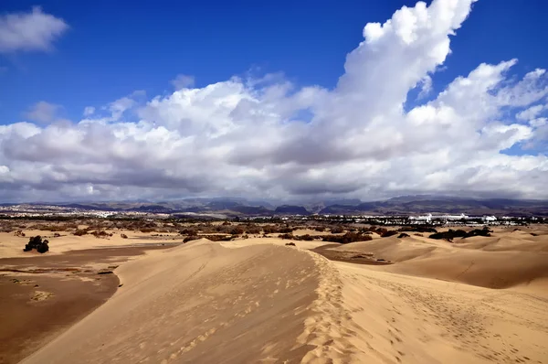 Песчаные Дюны Маспаломах Гран Канария — стоковое фото
