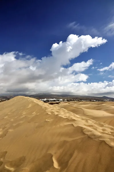 Dunas Areia Perto Maspalomas Gran Canaria — Fotografia de Stock