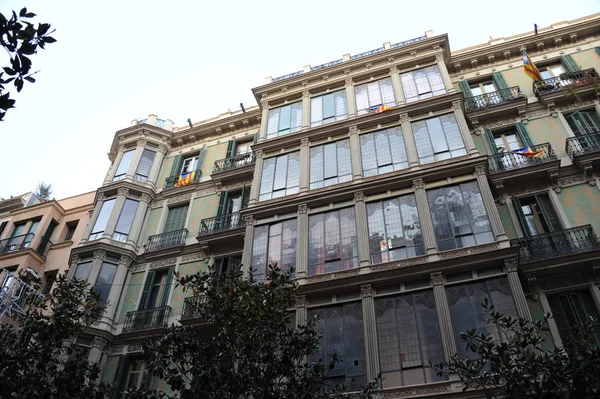Barcelona Schöne Fassade Eines Alten Gebäudes — Stockfoto