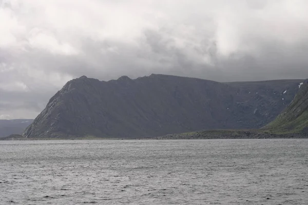 Belles Montagnes Fjord Nordique Automne — Photo