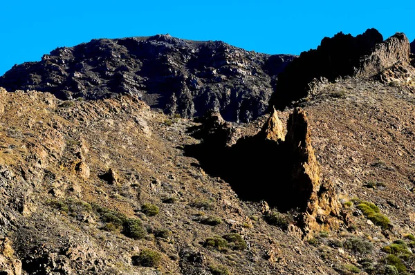 Τοπίο Της Ερήμου Στο Εθνικό Πάρκο Volcan Teide Τενερίφη Canary — Φωτογραφία Αρχείου