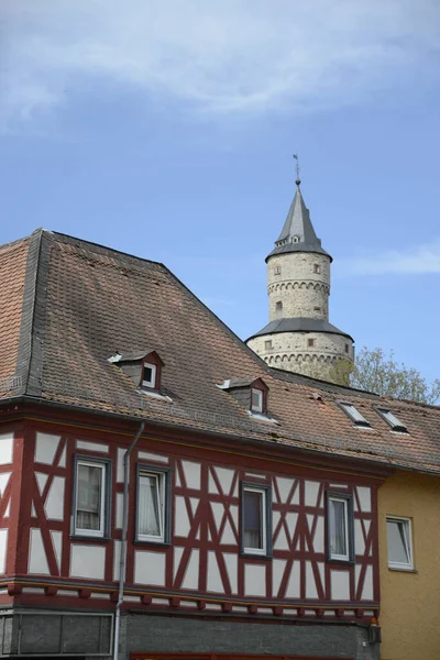 Houses Hexenturm Idstein Taunus — Stock Photo, Image