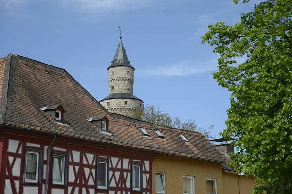 Häuser Und Hexenturm Idstein Taunus — Stockfoto