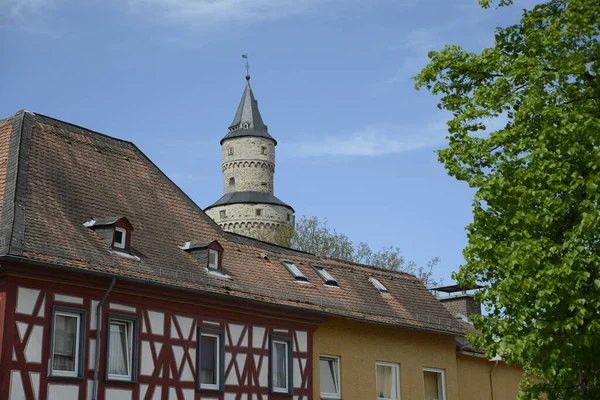 Házak Hexenturm Idstein Taunus — Stock Fotó