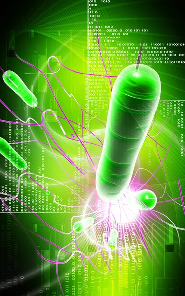 Digitale Illustration Von Cholera Bakterien Farbigen Hintergrund — Stockfoto