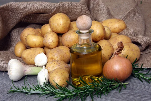 Rosemary Potatoes Food Cooking — Stock Photo, Image