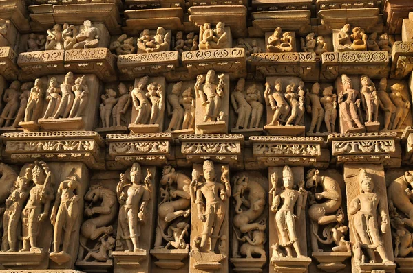 Kandariya Mahadeva Tapınağı Nın Heykelleri Lord Shiva Adanmıştır Khajuraho Nun — Stok fotoğraf