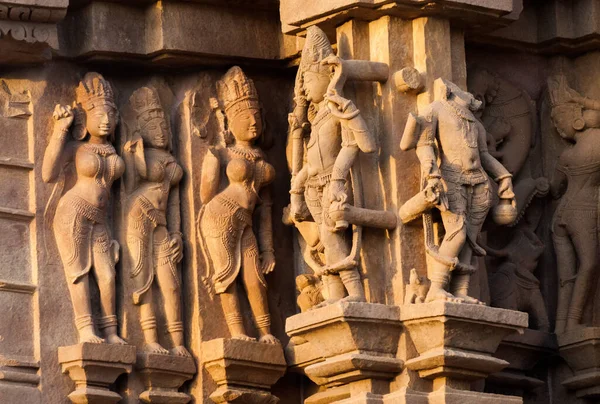 Apsaras Surasundaris Khanjuraho Nun Doğu Tapınaklarının Heykeltıraşları Kendilerini Lord Shiva — Stok fotoğraf