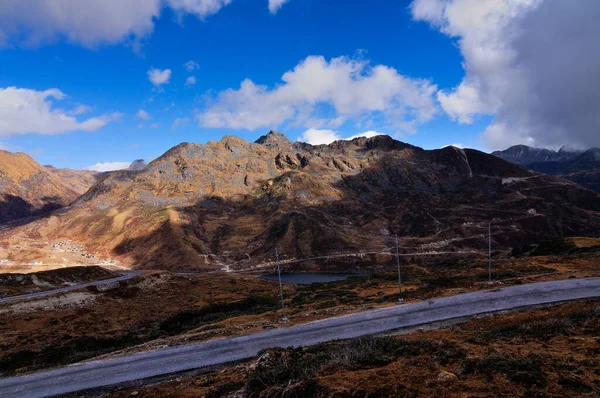 Weg Door Jelepla Pass Dzuluk Sikkim India — Stockfoto