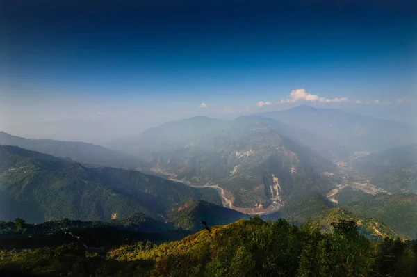 Ramitey Utsiktspunkt Sikkim Indien Denna Utsiktsplats Populär Eftersom Många Varv — Stockfoto