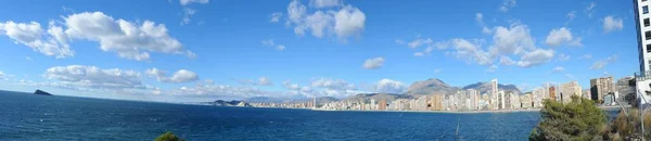 Panoramabild Von Benidorm Spanien — Stockfoto