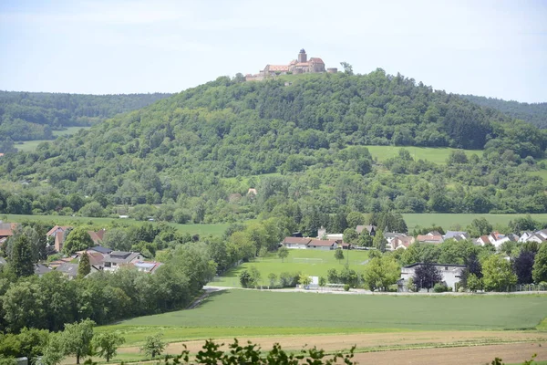 Malerischer Blick Auf Die Majestätische Mittelalterliche Burgarchitektur — Stockfoto