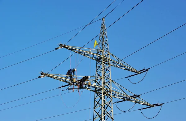 Elektriker Jobbet — Stockfoto