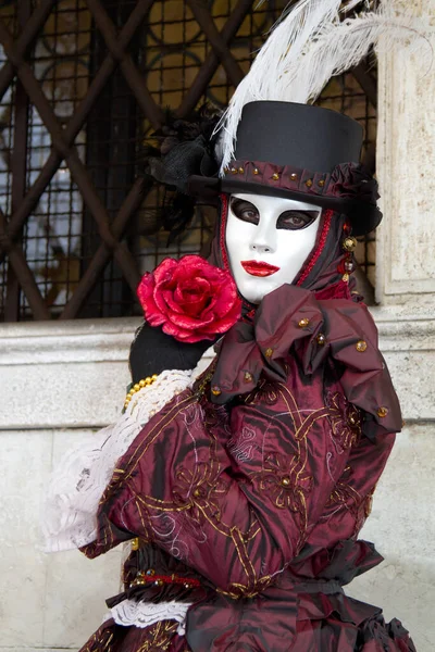 Maskerade Karneval Venedig Kostüme Und Gesichtsmaske — Stockfoto