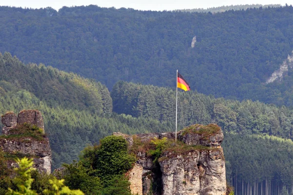 Німецький Прапор Офіційні Кольори Пропорція Правильно — стокове фото