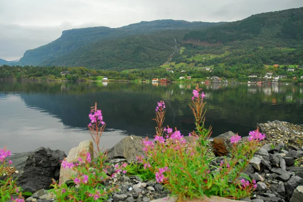 Widok Jesienny Norwegii — Zdjęcie stockowe