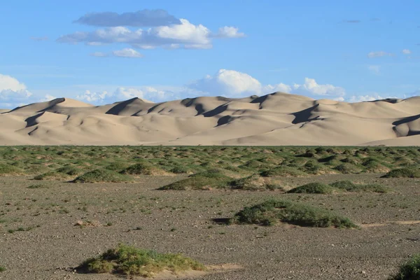 Wydmy Pustynnej Mongolii Gobi — Zdjęcie stockowe