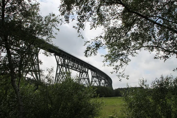 Vasúti Magas Híd Hochdonn — Stock Fotó