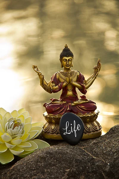 Meditazione Filosofia Buddhista Figura Buddha — Foto Stock