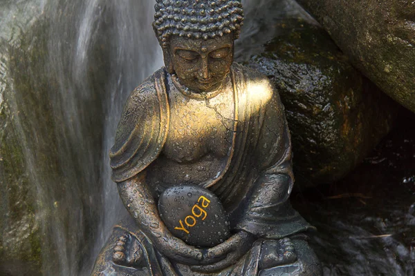 Statue Bouddha Dans Parc — Photo