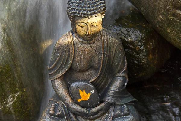 Statua Buddha Statuetta Pace — Foto Stock