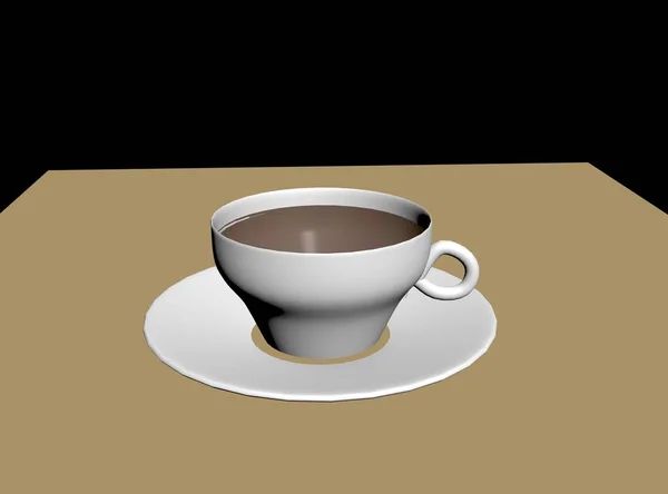 Kahve Fincanı Masada — Stok fotoğraf