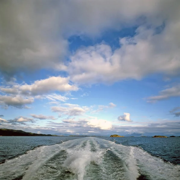 Speed Boat Severním Moři Norsko — Stock fotografie