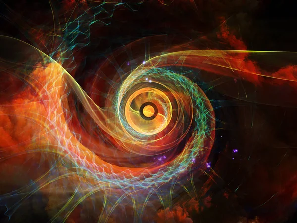 Colors Motion Series Artistic Background Made Fractal Spiral Elements Textures — Stock Photo, Image