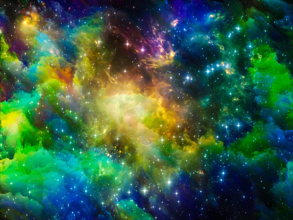 Universe Enough Series Backdrop Composed Fractal Elements Lights Textures Suitable — Stock Photo, Image