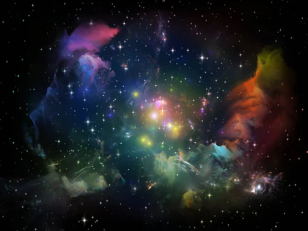 抽象的な銀河宇宙背景 — ストック写真