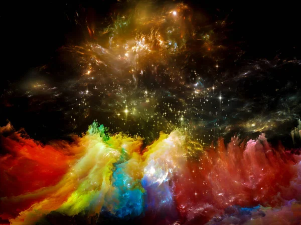 Серії Всесвіту Недостатньо Творче Розташування Фрактальних Елементів Світла Текстур Щоб — стокове фото