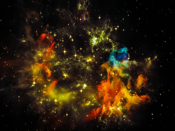 Universum Niet Genoeg Serie Opstelling Van Fractale Elementen Lichten Texturen — Stockfoto