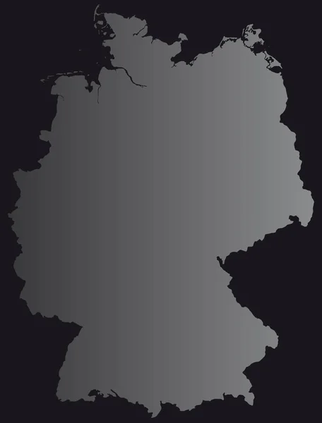 Carte Allemagne Comme Une Carte Aperçu — Photo