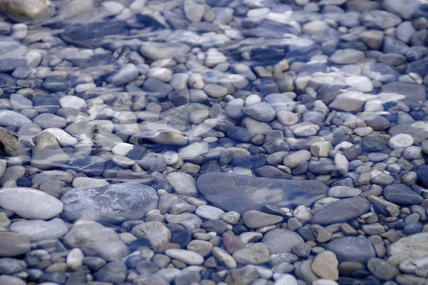 Pedras Água Rio Isar Baviera — Fotografia de Stock