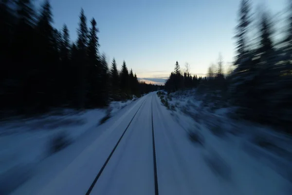 Poruszanie Się Szwecji Pociągiem — Zdjęcie stockowe
