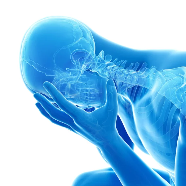 Depressie Illustratie Zichtbare Anatomie — Stockfoto