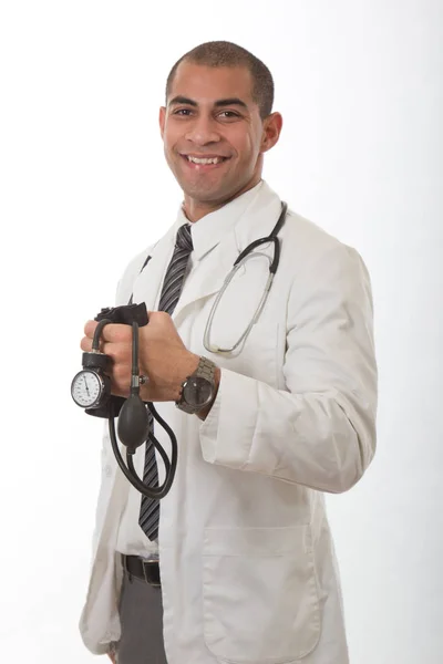 Dokter Medis Kulit Hitam Muda Yang Menarik — Stok Foto