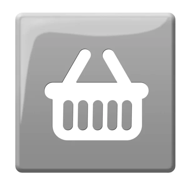 Cart Button Shopping Cart Button Illustration — Stock Photo, Image