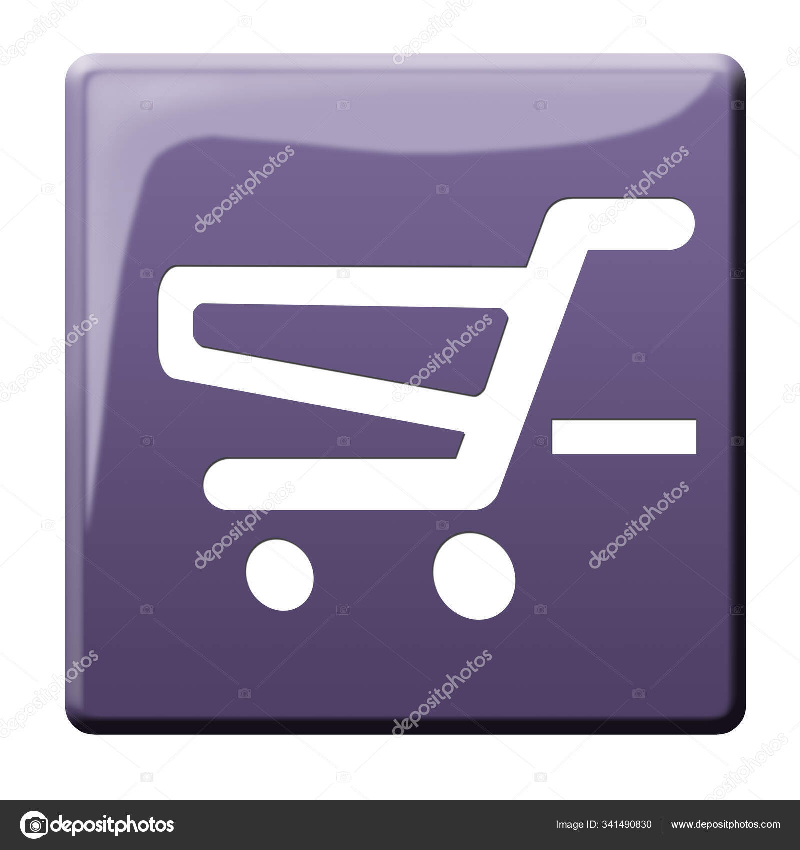 Cart Button Shopping Cart Button Illustration Stock Photo by ©PantherMediaSeller 341490830