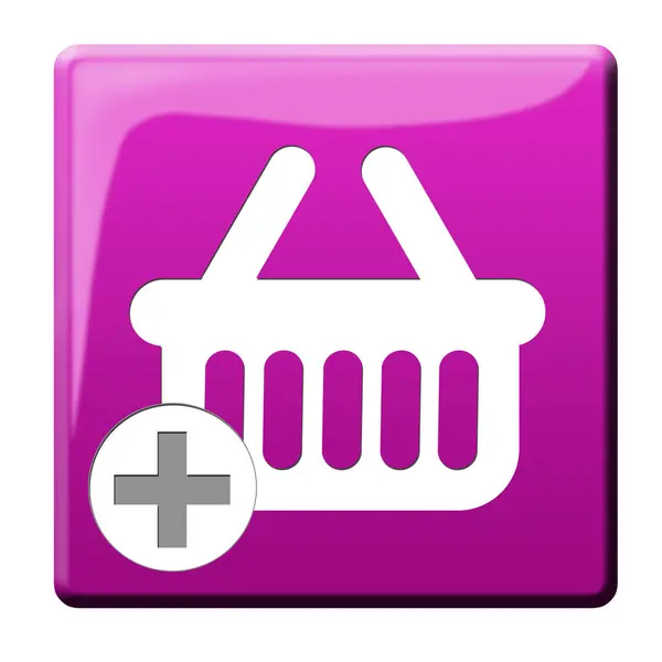 Cart Button Shopping Cart Button Illustration — Stock Photo, Image