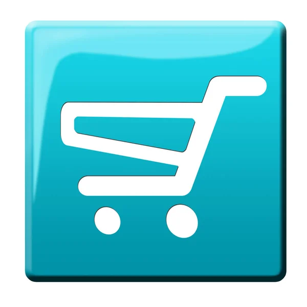 Cart Button Shopping Cart Button Illustration — Stock Photo, Image